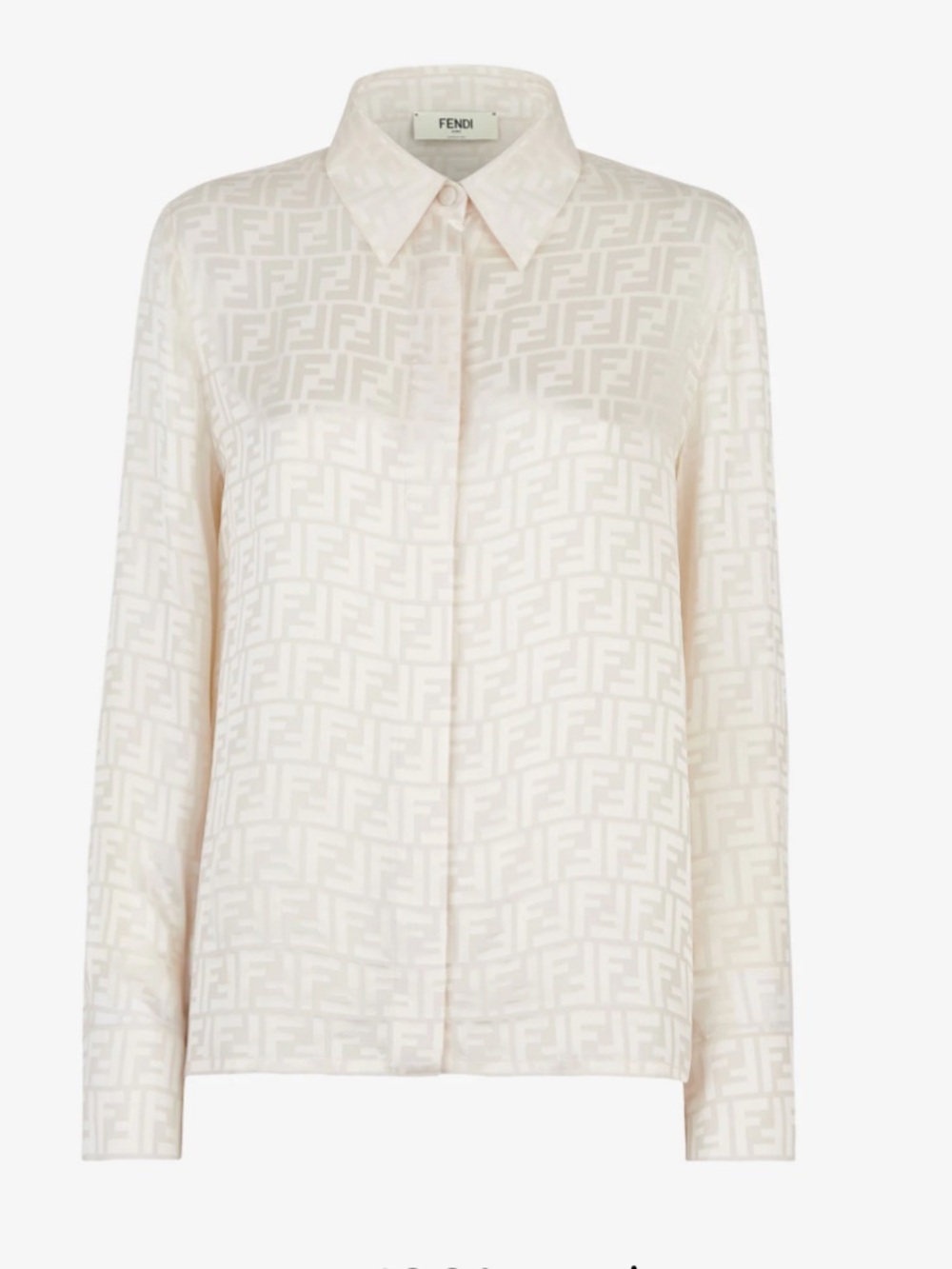 Fendi Cream FF  Silk Shirt